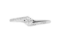 Anello Promesse Donna in Oro bianco FE42016
